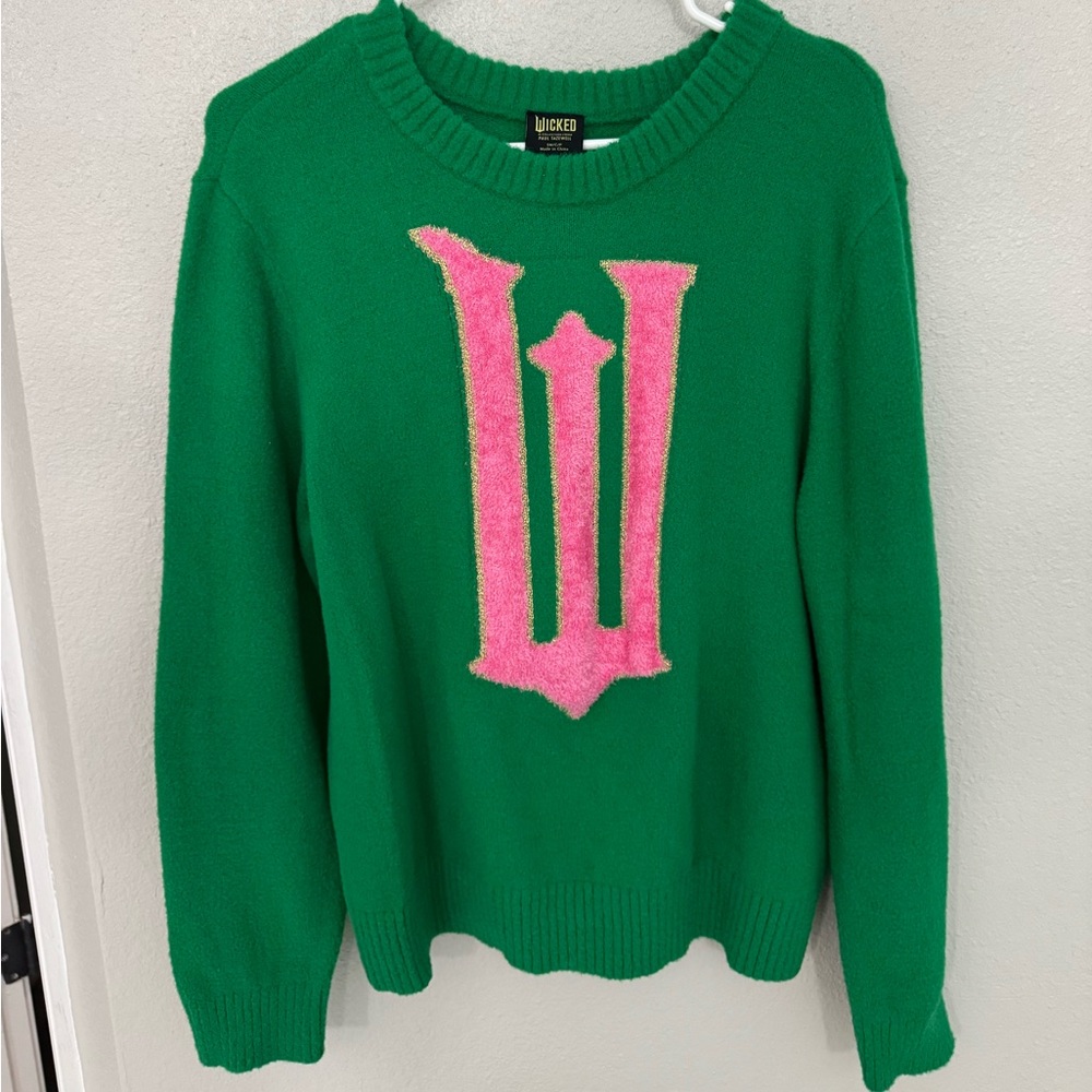 Wicked size Small Green and Pink Women's Sweater
